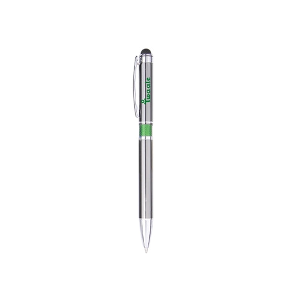 Aluminum Ballpoint Pen With Stylus