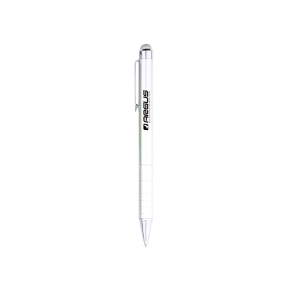 Striped Ballpoint Pen With Stylus