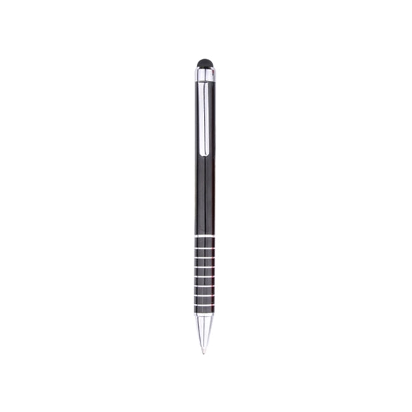 Striped Ballpoint Pen With Stylus