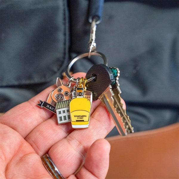 Diestruck Charm Keychain