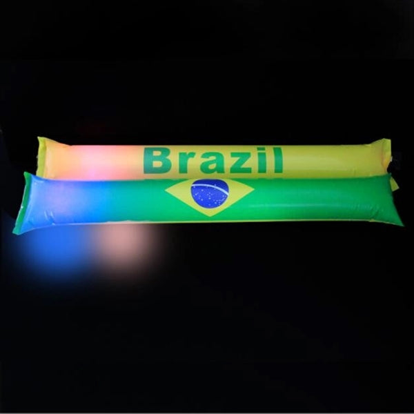 LED Light Up Inflatable Thunder Sticks Cheer