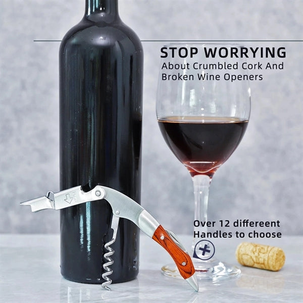 Multifunctional Wine Opener With Leather Cover