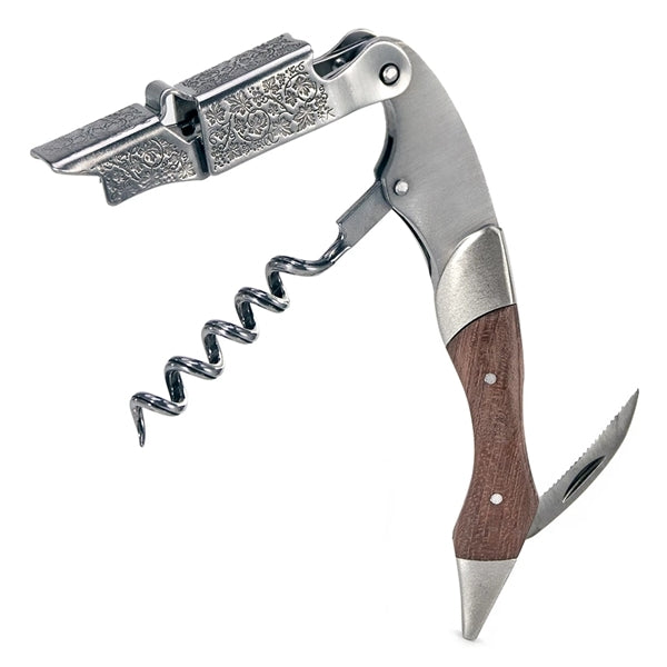 Multifunctional Wine Opener With Leather Cover