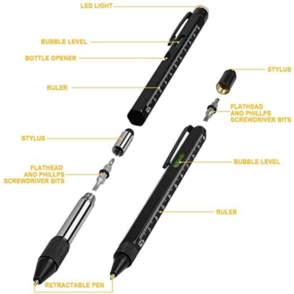 9 in 1 Screwdriver Tool Pen Mini Multifunction With Stylus
