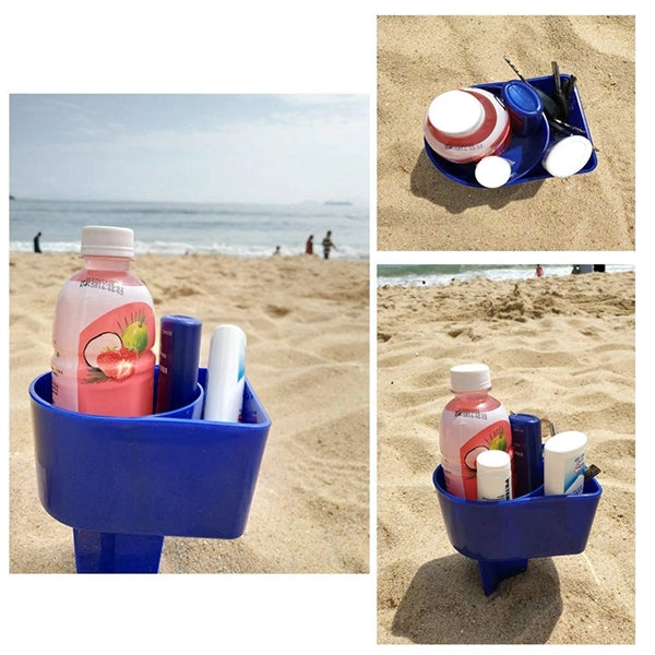 2PCS Beach Cup Holder with Pocket