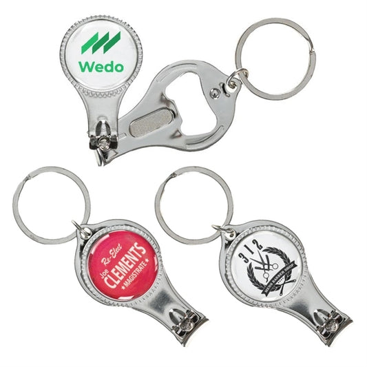 Round Nail Clipper With Bottle Opener