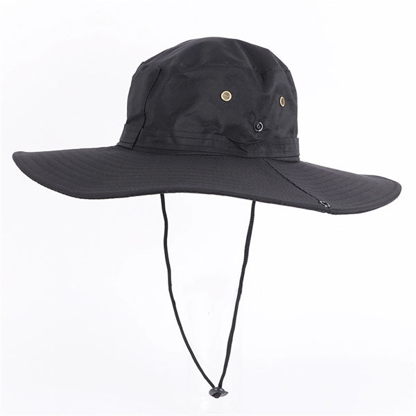 Outdoor Waterproof Sun Protection Boonie Hat with Chin Cord