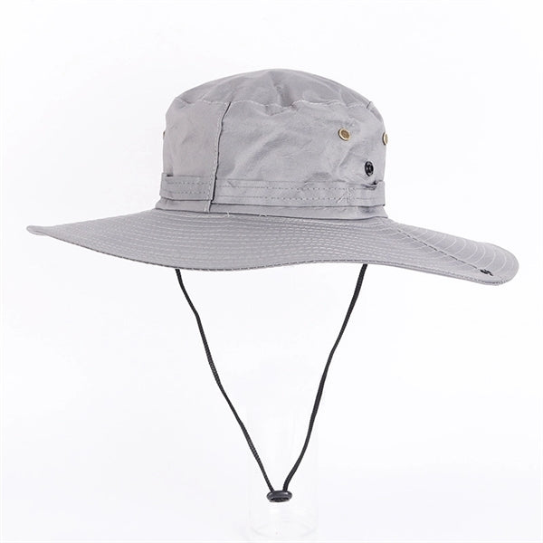Outdoor Waterproof Sun Protection Boonie Hat with Chin Cord
