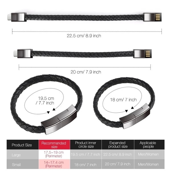 Bracelet USB Cable Data Charging Cord
