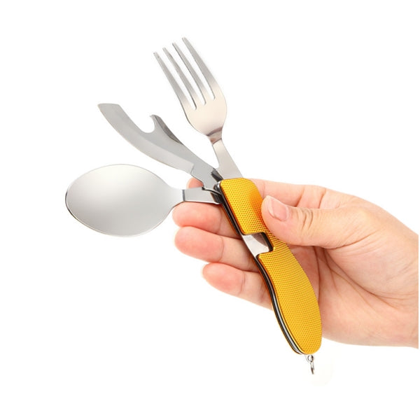 Portable 4 in 1 Stainless Steel Travel Utensil