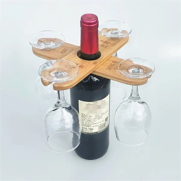 Bamboo Wine Glass Holder