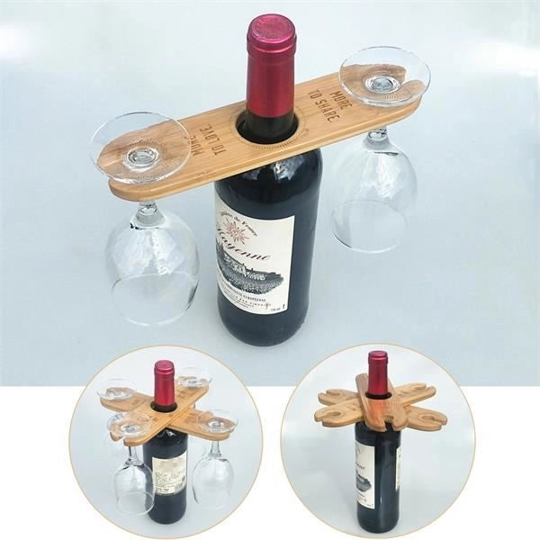 Bamboo Wine Glass Holder
