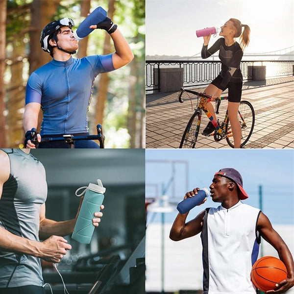 Food Grade Thickened Silicone Folding Bottle