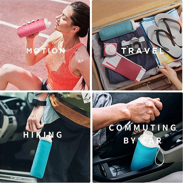 Food Grade Thickened Silicone Folding Bottle