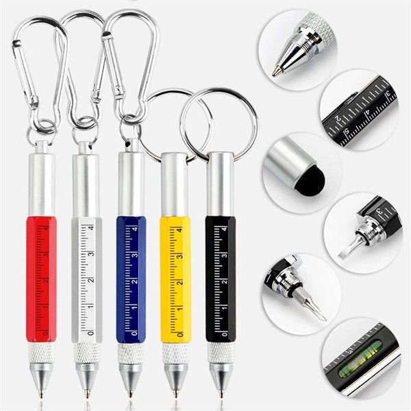 6 In 1 Small Metal Tech Ballpoint Pen