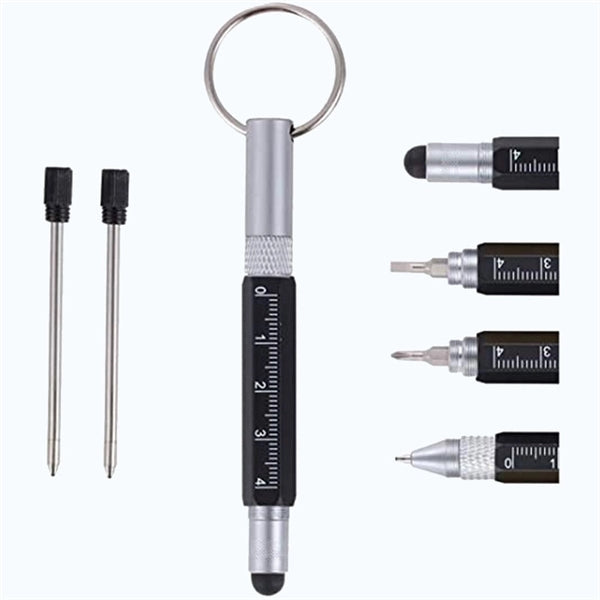 6 In 1 Small Metal Tech Ballpoint Pen