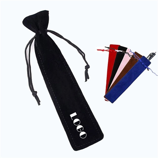 Velvet Cloth Drawstring Pen Bag