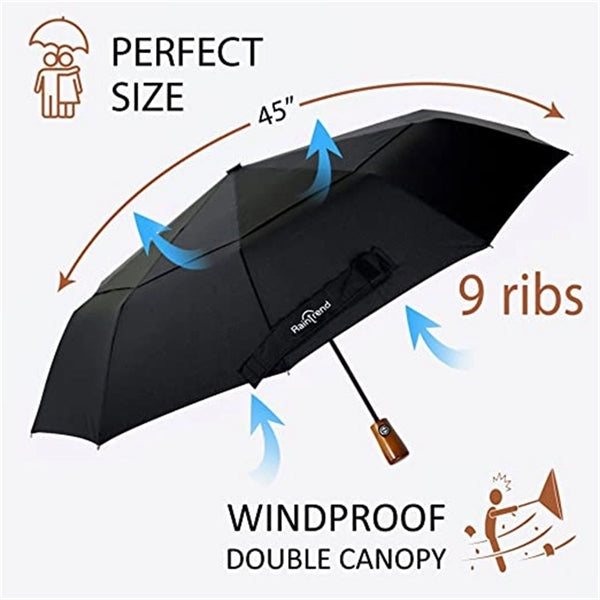 Large Windproof Double Canopy Umbrella