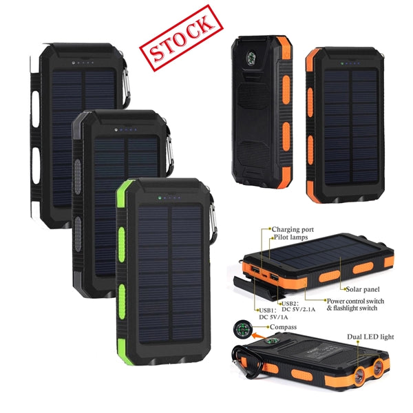 Fast Shipping! Portable Solar Power Bank Charger