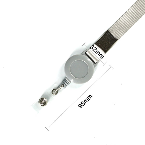 Combination lanyard with retractable reel ID Holder