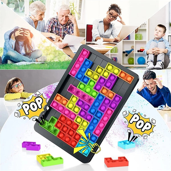 Tetris Push Pop Bubble Fidget Toy