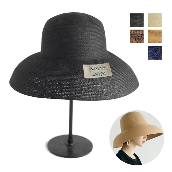 Hepburn Summer Wide Brim Straw Sun Hat