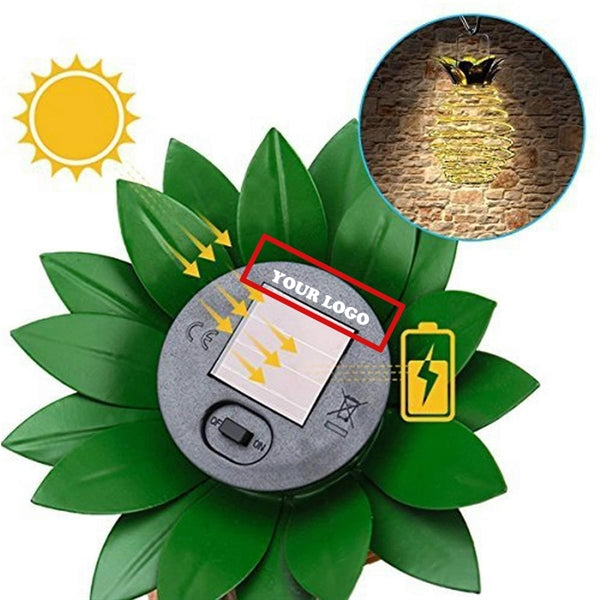 Pineapple Shaped Iron Solar Lantern