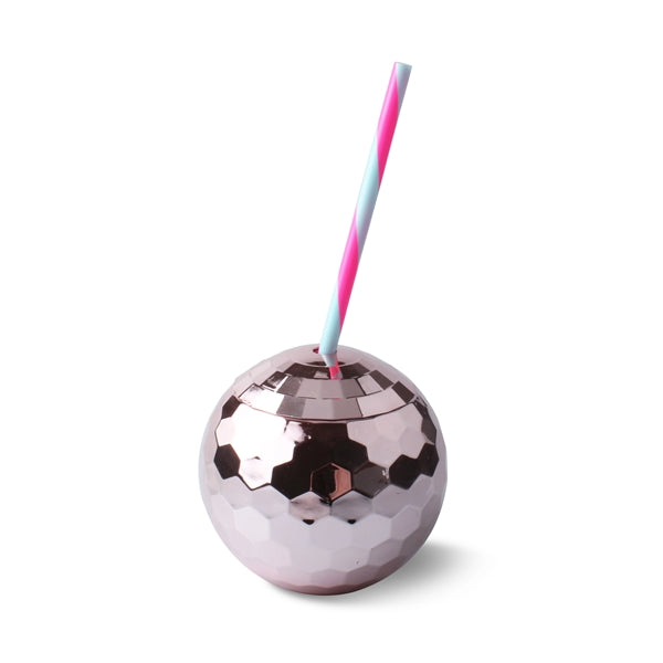 20oz Disco Ball Drinking Cocktail Cup with Lid and Straw