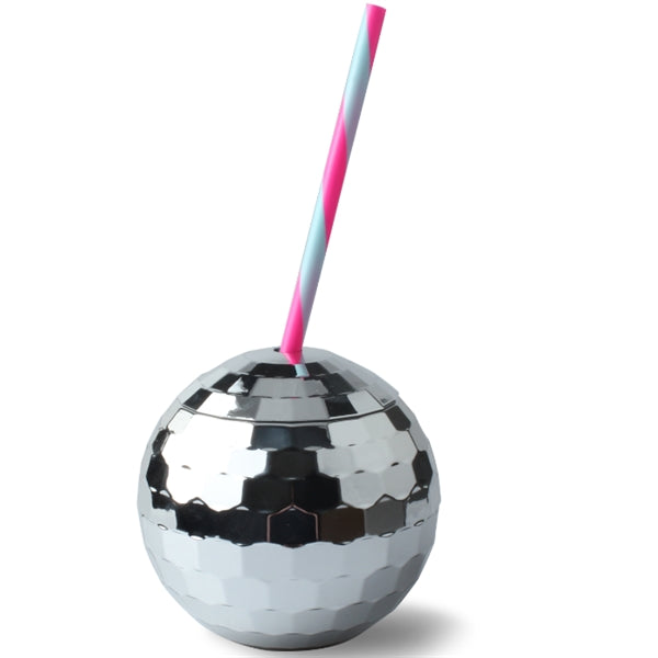 20oz Disco Ball Drinking Cocktail Cup with Lid and Straw