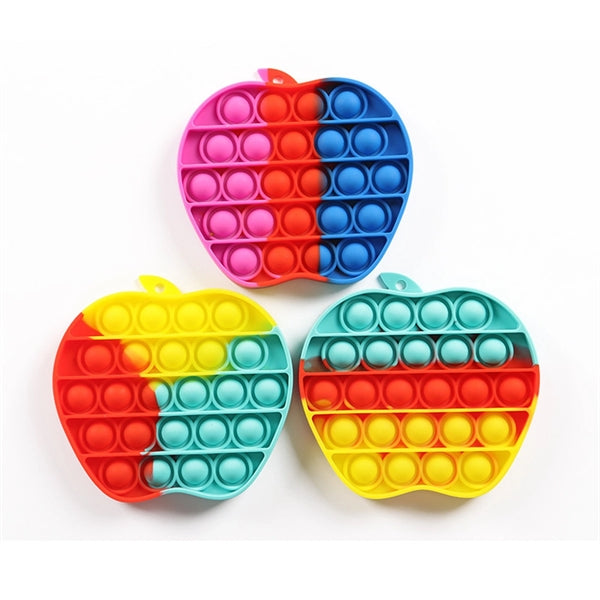 Apple Shaped Pop Bubble Fidget Sensory Toy