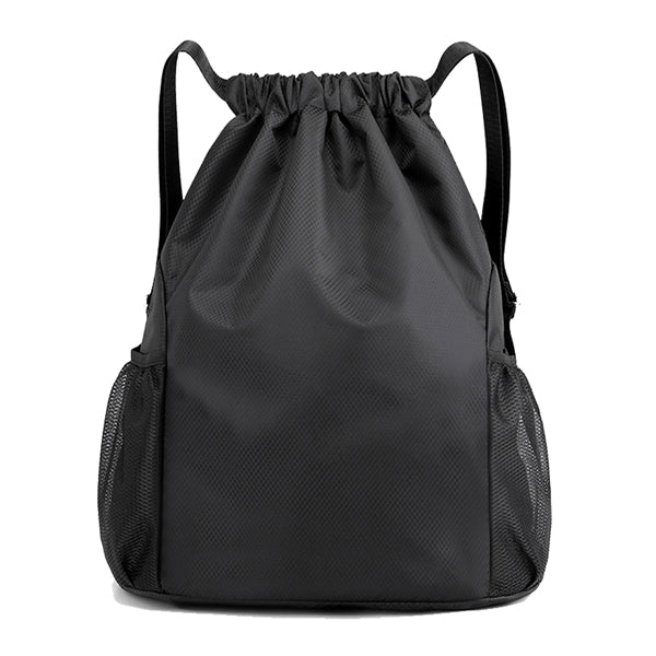 Drawstring Backpack with Mesh Pockets