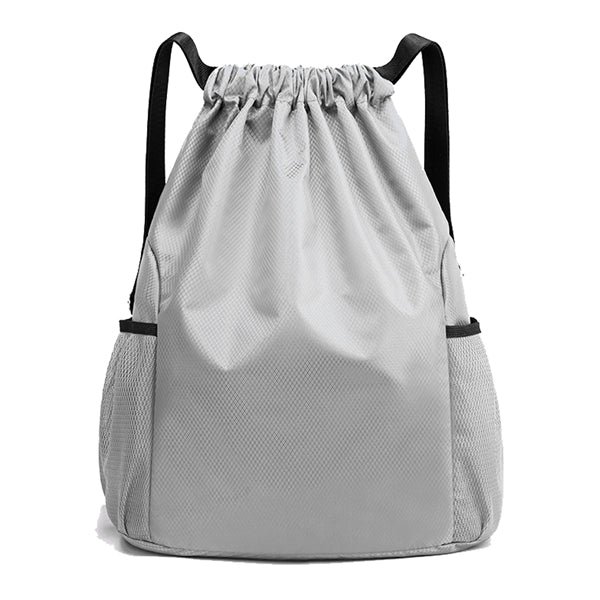 Drawstring Backpack with Mesh Pockets