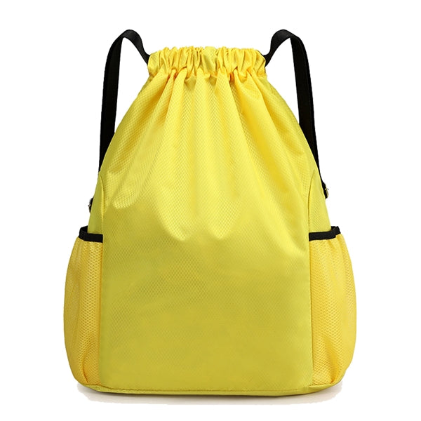 Drawstring Backpack with Mesh Pockets