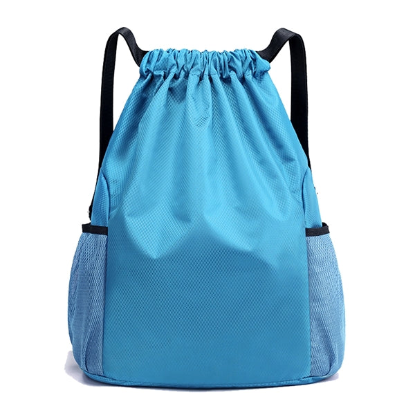 Drawstring Backpack with Mesh Pockets