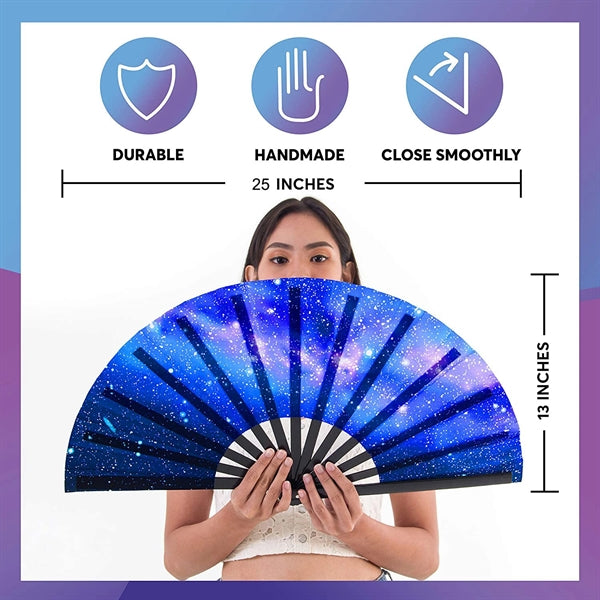 Large Folding Bamboo Fan