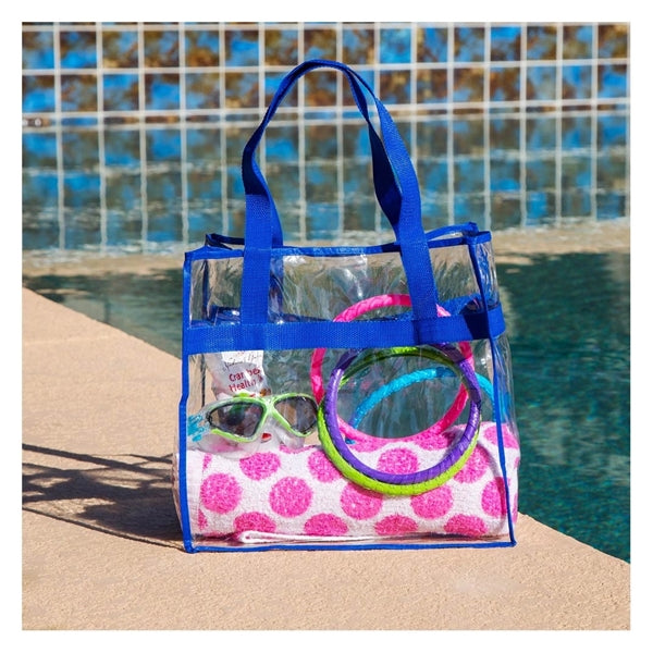 Clear PVC Stadium Tote Bag