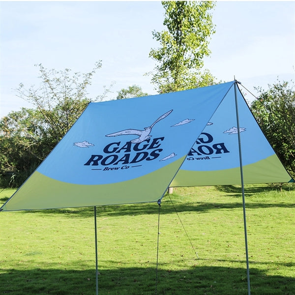 Outdoor waterproof awning