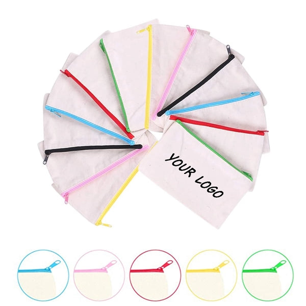 Zippered Canvas Pencil Case
