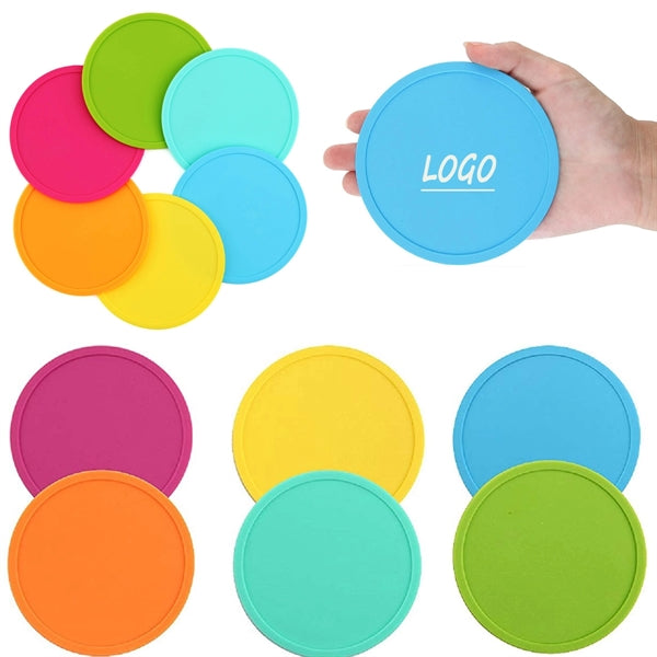 Round Silicone Non-Slip Coaster