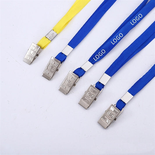 Metal Clip Name Tag Lanyard