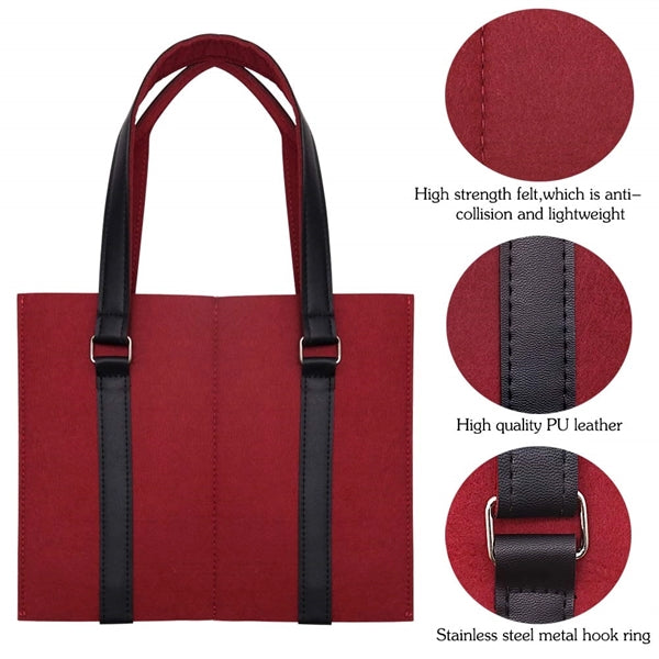 Felt Wine Carrier Tote Bag With Handle