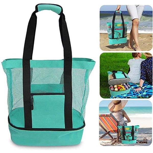 Beach Mesh Cooler Tote