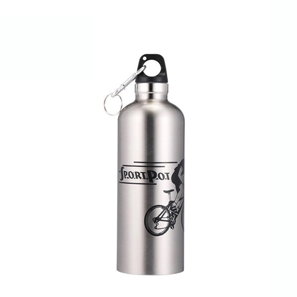 24 oz Aluminum Water Bottle With Carabiner