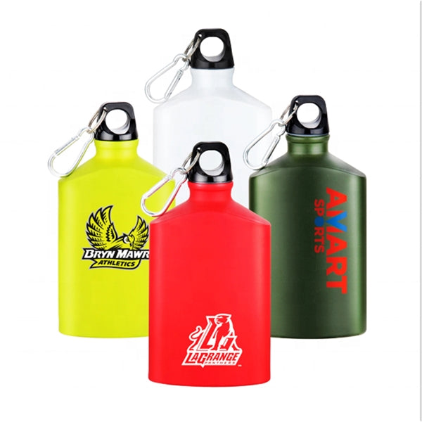17 oz Aluminum Water Bottle With Carabiner