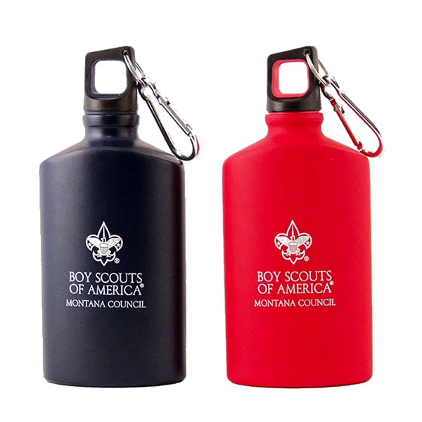 17 oz Aluminum Water Bottle With Carabiner