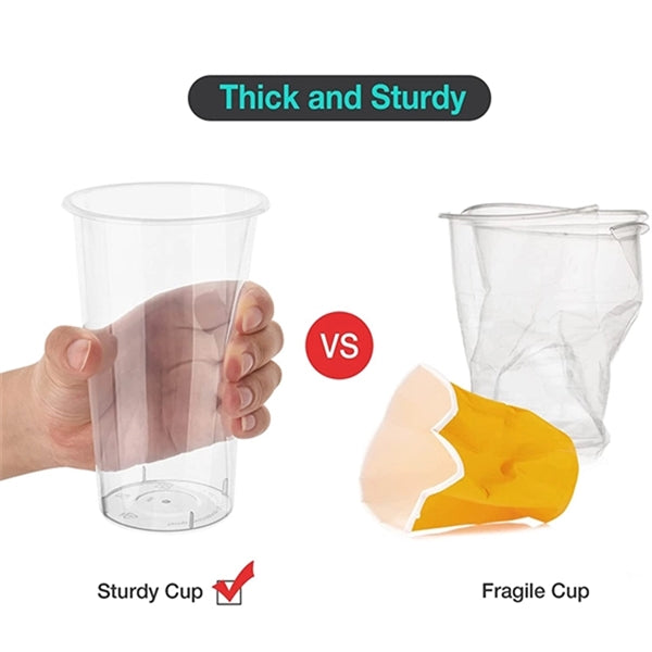 16oz Disposable Plasic Clear Drinking Cup