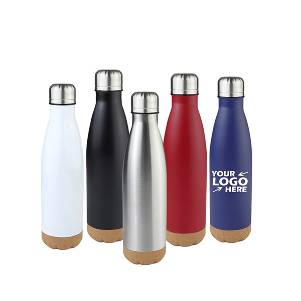 17oz Vacuum Bottle with Cork Base