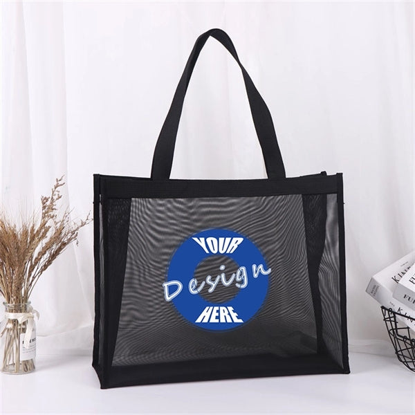 Nylon mesh tote bag