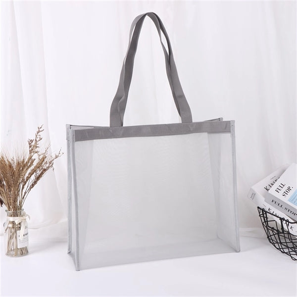Nylon mesh tote bag