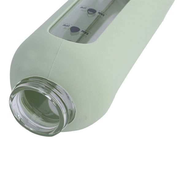 24 oz Glass Water Bottle With Time Marker